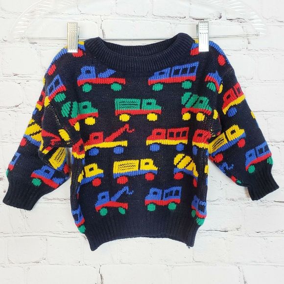 vintag Other - Vintage Nordstrom Baby Boys Truck Sweater